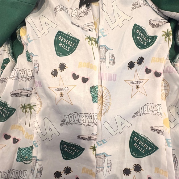 Care Tucker Morrison Interlock Blazer Ivy Green Gold Buttons - Picture 6 of 6